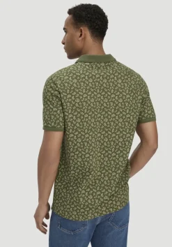 hessnatur Print Piqué Polo Relaxed aus reiner Bio-Baumwolle von seetang New