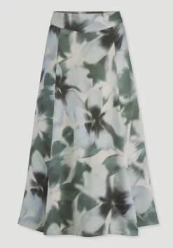hessnatur Print Rock Midi aus LENZING™ ECOVERO™ Viskose von marine Sale