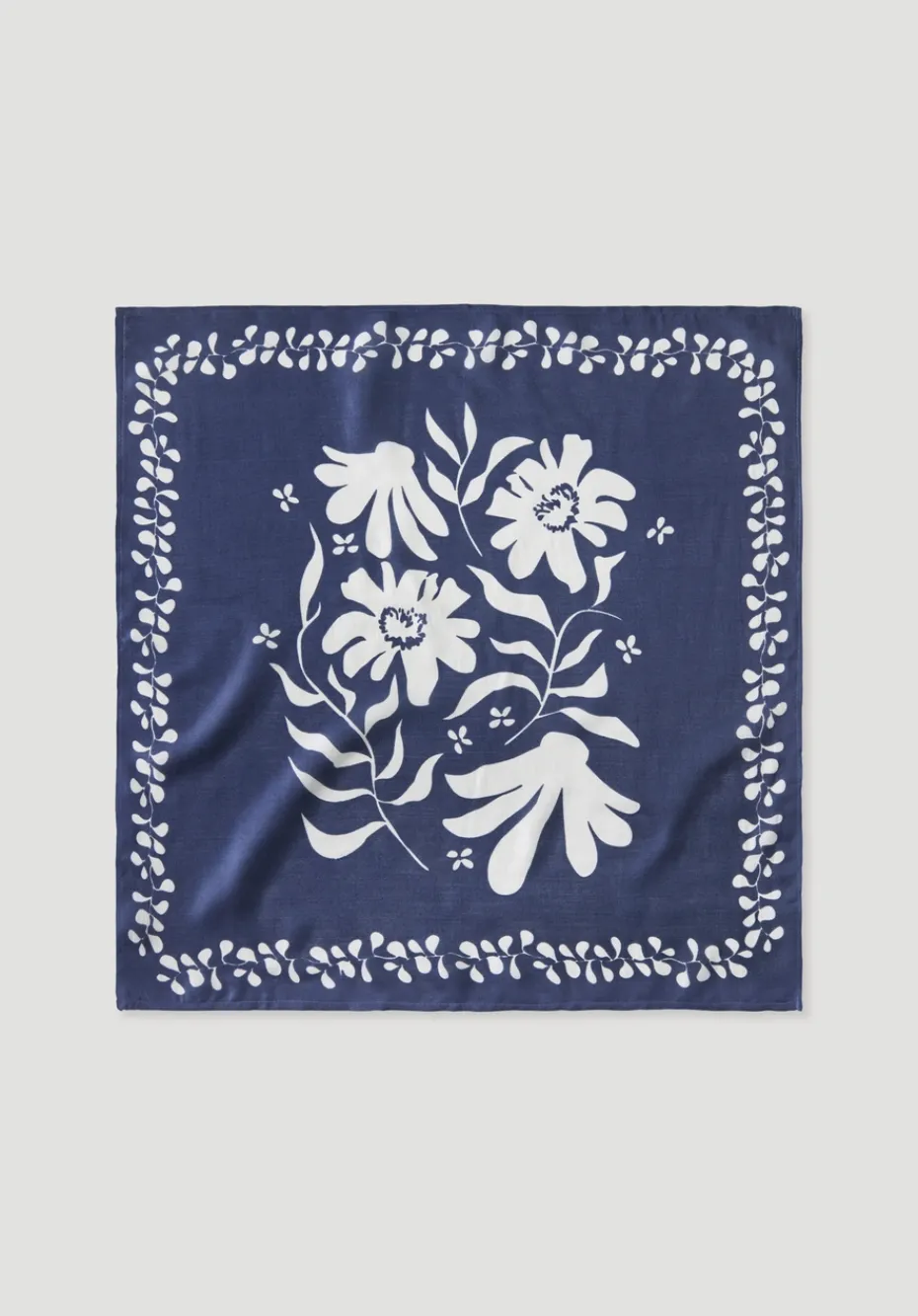 hessnatur Print Seidentuch von mitternachtsblau Best