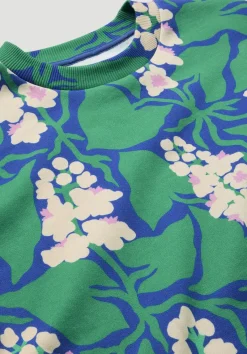 hessnatur Print Sweatshirt Oversize LIV LEE aus reiner Bio-Baumwolle von seegrün Sale