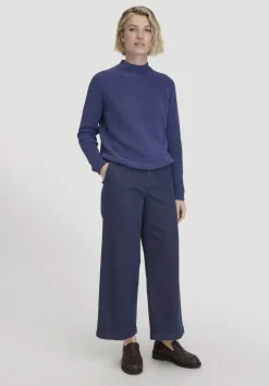 hessnatur Pullover Relaxed aus reiner Bio-Baumwolle von irisblau