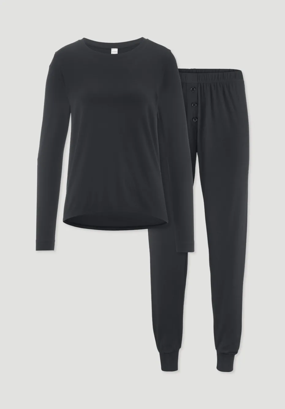 hessnatur Pyjama PURE FLOW aus TENCEL™ Modal von schwarz Online