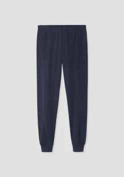 hessnatur Pyjama PURE NATURE aus reiner Bio-Baumwolle von dunkelblau Discount