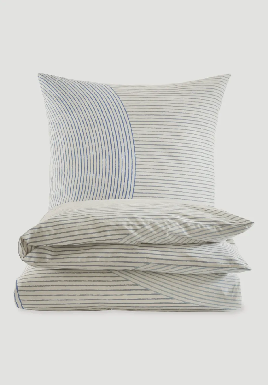 hessnatur Renforcé Bettwäsche Set ZEN aus reiner Bio-Baumwolle von graublau Best