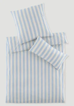 hessnatur Renforcé Bettwäsche-Set CANNES aus reiner Bio-Baumwolle von himmelblau Discount