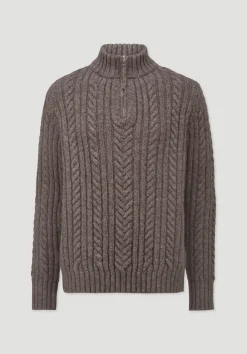 hessnatur Rhön Strick Troyer Regular aus regionaler Schurwolle von naturbeige Discount
