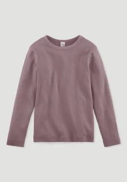 hessnatur Rib Shirt aus Bio-Baumwolle von altrosa Hot