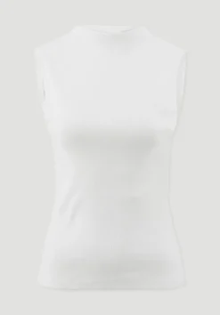 hessnatur Rib Top Slim aus Bio-Baumwolle von naturweiss Sale