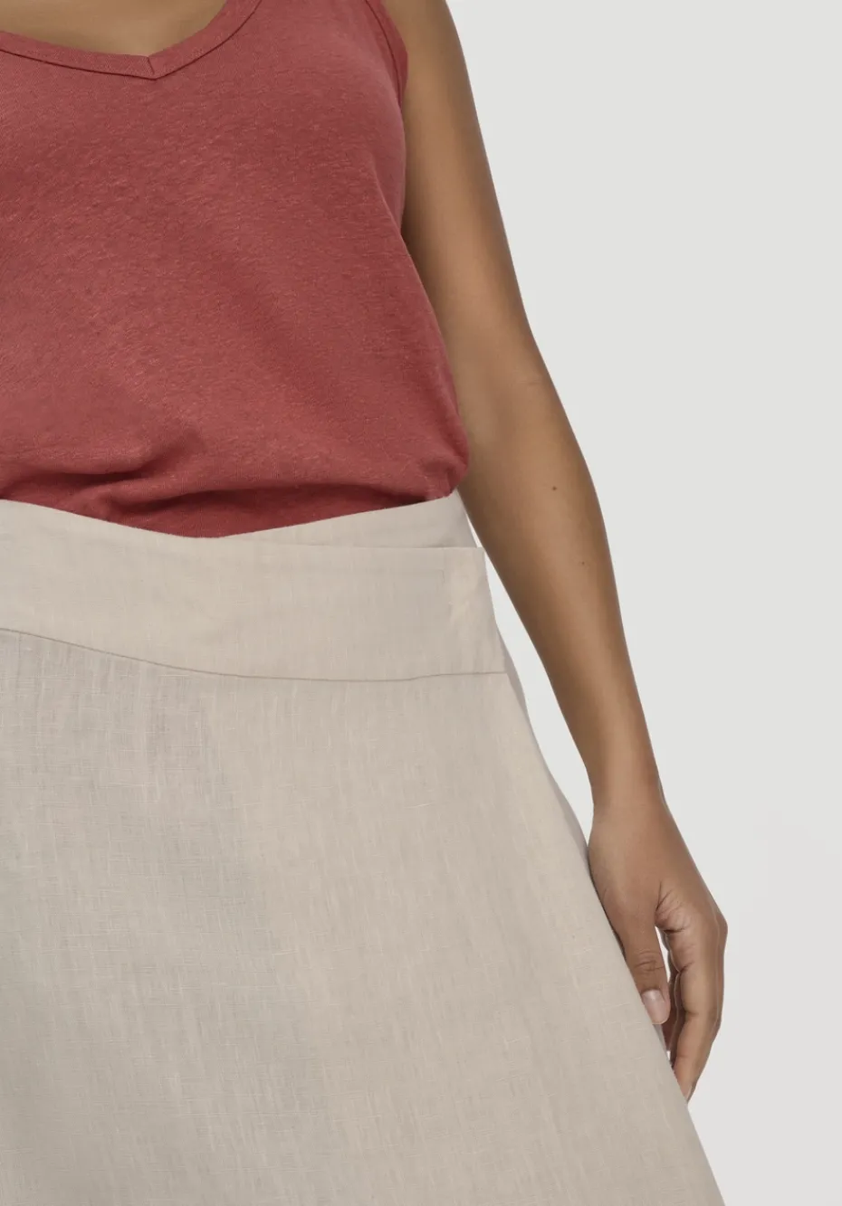 hessnatur Rock Midi Regular aus reinem Leinen von düne Discount