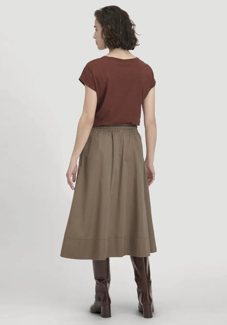 hessnatur Rock Midi Relaxed aus reiner Bio-Baumwolle von camel