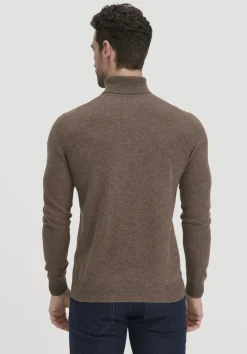 hessnatur Rollkragen Pullover Regular aus Bio-Merinowolle mit Cashmere von sand Online
