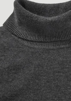 hessnatur Rollkragen Pullover Regular aus Bio-Merinowolle mit Cashmere von anthrazit Sale