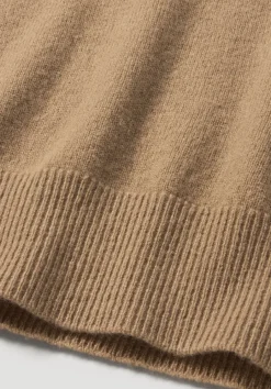 hessnatur Rollkragen Pullover Relaxed BETTER RECYCLING aus reinem Cashmere von dunkles camel Sale