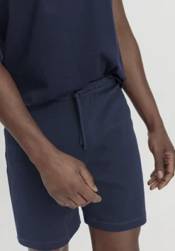hessnatur Schlaf Shorts Relaxed aus Bio-Baumwolle von dunkelblau Online