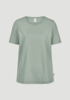 hessnatur Schlaf T-Shirt PURE COTTON aus reiner Bio-Baumwolle von mattgrün Sale