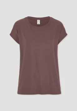 hessnatur Schlaf T-Shirt PURE FLOW aus TENCEL™ Modal von rosébraun Sale