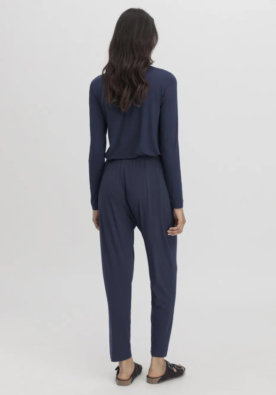 hessnatur Schlafhose PURE FLOW aus TENCEL™ Modal von dunkelblau New