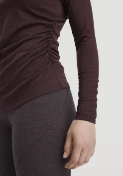 hessnatur Shirt Langarm Slim ACTIVE FUNCTIONAL aus Bio-Merinowolle und TENCEL™ Lyocell von schwarzbeere Hot