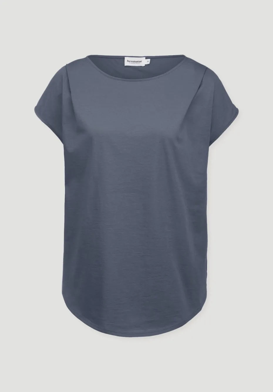 hessnatur Shirt Relaxed ACTIVE LIGHT aus reiner Bio-Baumwolle von schieferblau New
