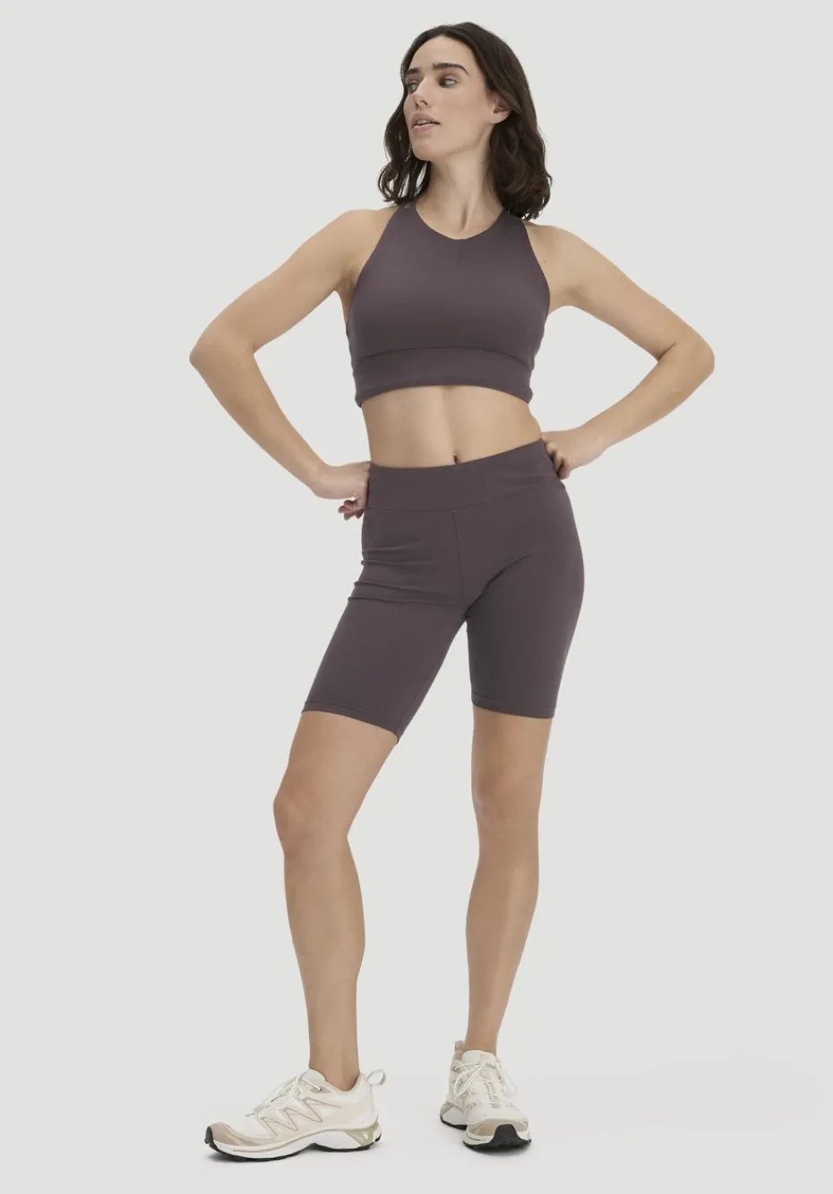 hessnatur Shorts Fitted ACTIVE LIGHT aus Bio-Baumwolle von mauvebraun Outlet