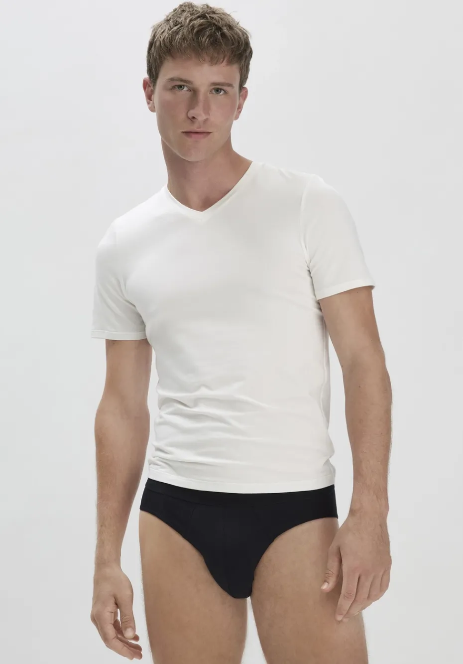 hessnatur Slip Regular Cut im 3er-Pack COTTON MIX aus Bio-Baumwolle von schwarz