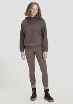 hessnatur Softfleece Hoodie Oversize ACTIVE COMFORT aus reiner Bio-Baumwolle von dunkles mauve New