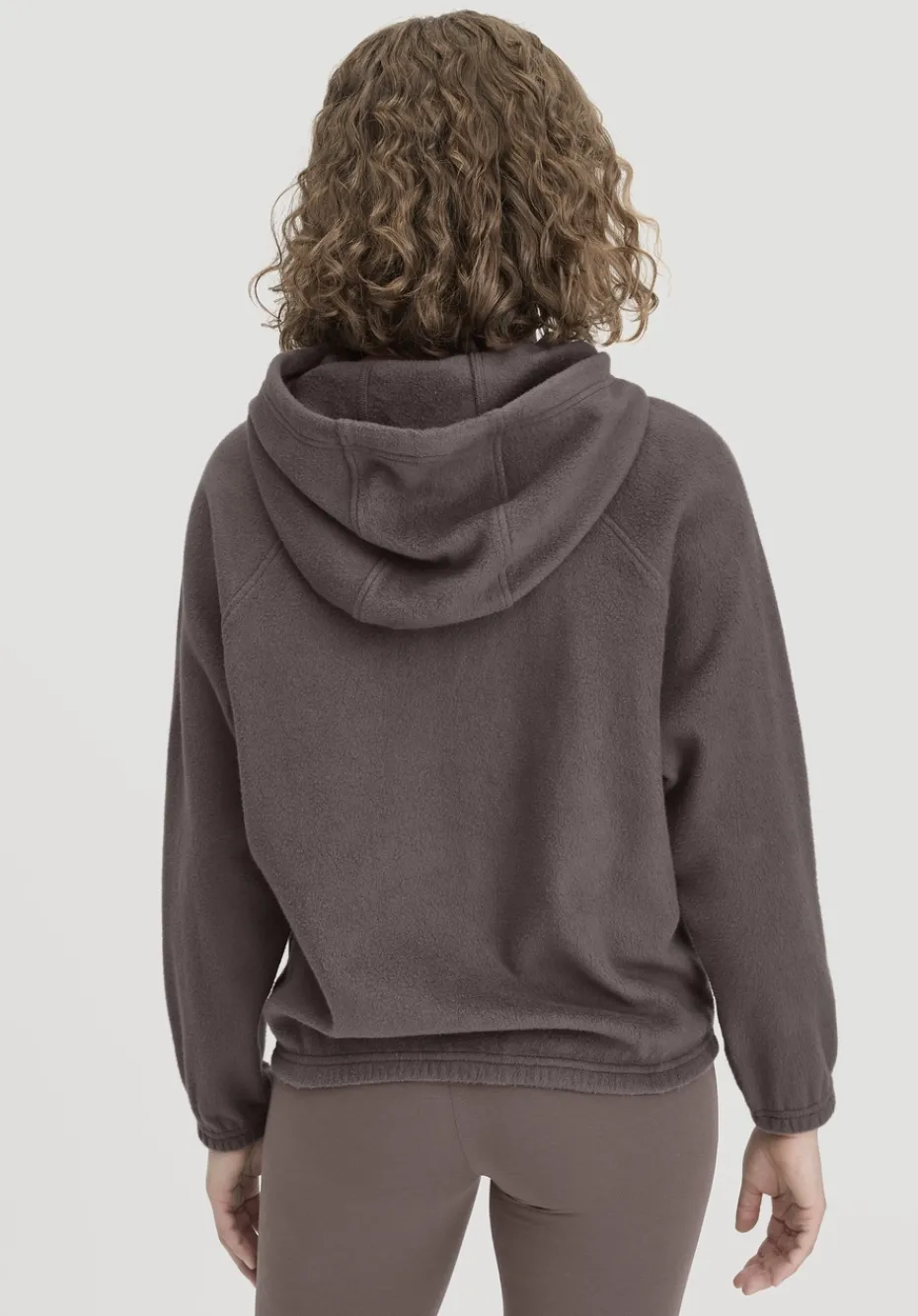 hessnatur Softfleece Hoodie Oversize ACTIVE COMFORT aus reiner Bio-Baumwolle von dunkles mauve New