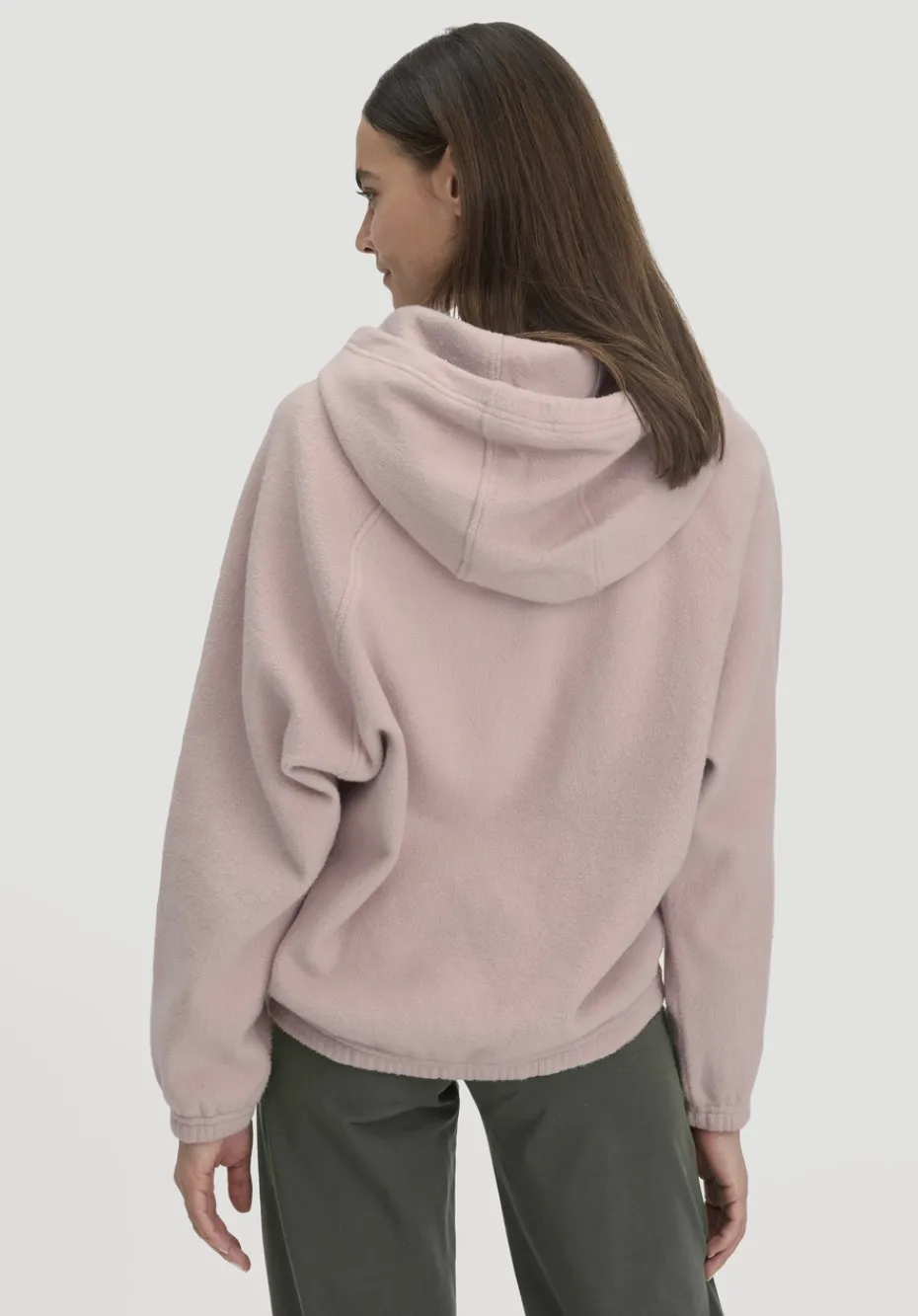 hessnatur Softfleece Hoodie Oversize ACTIVE COMFORT aus reiner Bio-Baumwolle von helles mauve Best