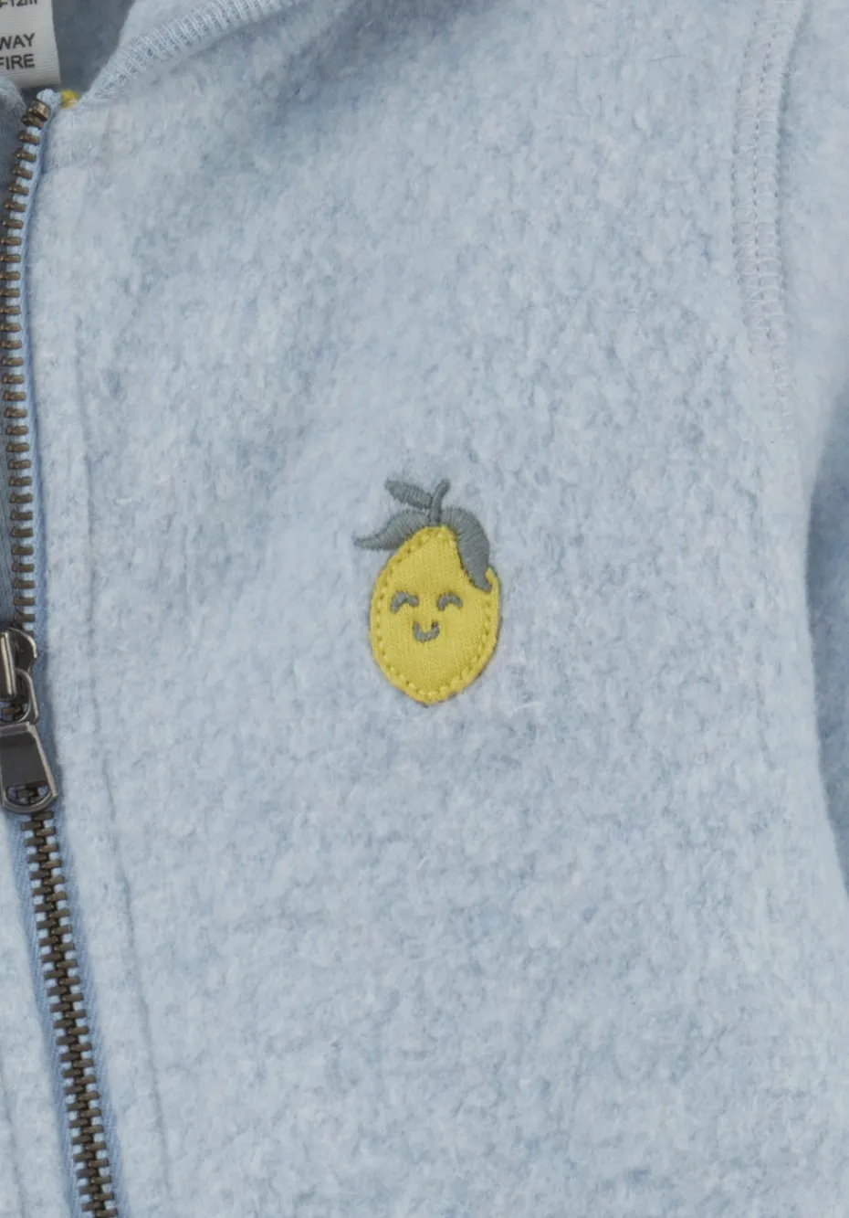 hessnatur Softfleece Overall aus reiner Bio-Baumwolle von helles jeansblau
