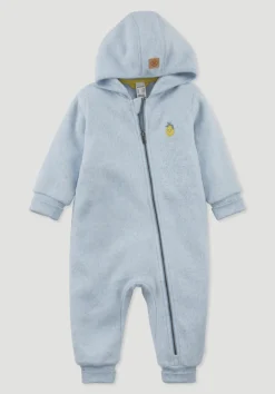 hessnatur Softfleece Overall aus reiner Bio-Baumwolle von helles jeansblau