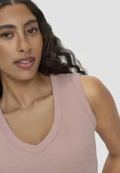 hessnatur Softrib Top Fitted aus Bio-Baumwolle und TENCEL™ Modal von rosé Clearance