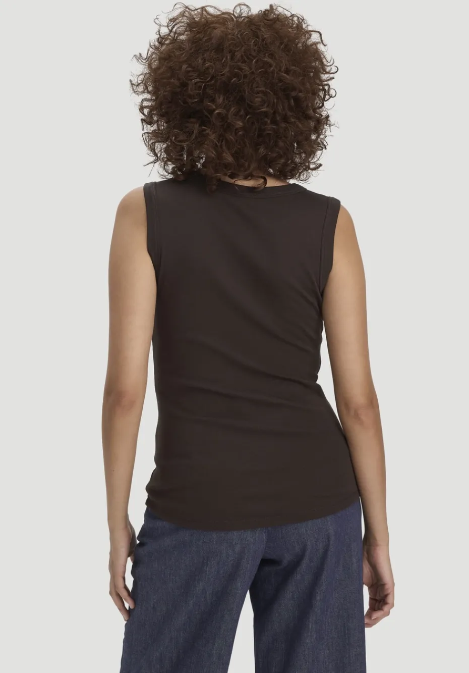 hessnatur Softrib Top Fitted aus Bio-Baumwolle und TENCEL™ Modal von kakao braun Sale