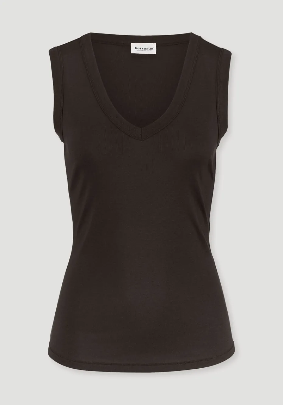 hessnatur Softrib Top Fitted aus Bio-Baumwolle und TENCEL™ Modal von kakao braun Sale