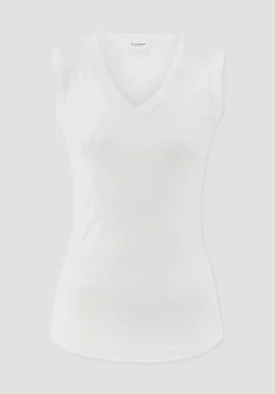 hessnatur Softrib Top Fitted aus Bio-Baumwolle und TENCEL™ Modal von naturweiss