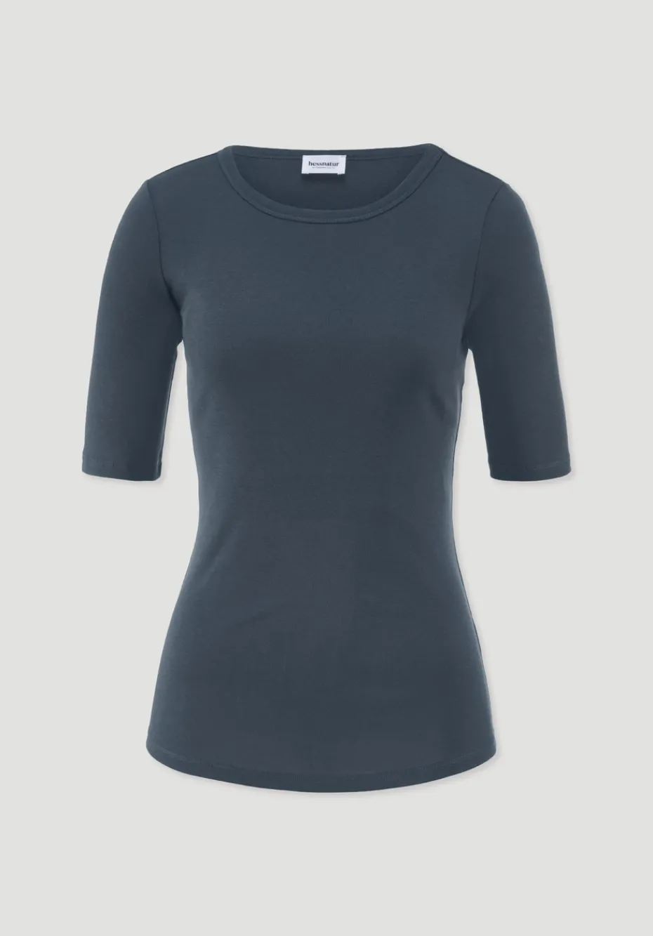 hessnatur Softrib T-Shirt Fitted aus Bio-Baumwolle und TENCEL™ Modal von dunkles petrol Outlet
