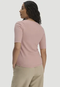 hessnatur Softrib T-Shirt Fitted aus Bio-Baumwolle und TENCEL™ Modal von rosé New