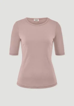 hessnatur Softrib T-Shirt Fitted aus Bio-Baumwolle und TENCEL™ Modal von rosé New