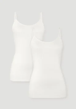 hessnatur Spaghetti-Top im 2er-Pack PURE COTTON aus reiner Bio-Baumwolle von naturweiss Online