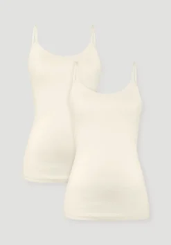 hessnatur Spaghetti-Top im 2er-Pack PURE COTTON aus reiner Bio-Baumwolle von natur Discount