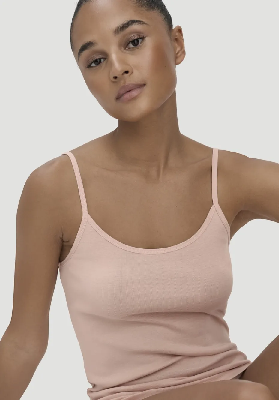 hessnatur Spaghetti-Top im 2er-Pack PURE COTTON aus reiner Bio-Baumwolle von cremerosa Sale