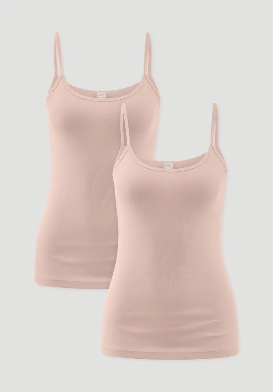 hessnatur Spaghetti-Top im 2er-Pack PURE COTTON aus reiner Bio-Baumwolle von cremerosa Sale