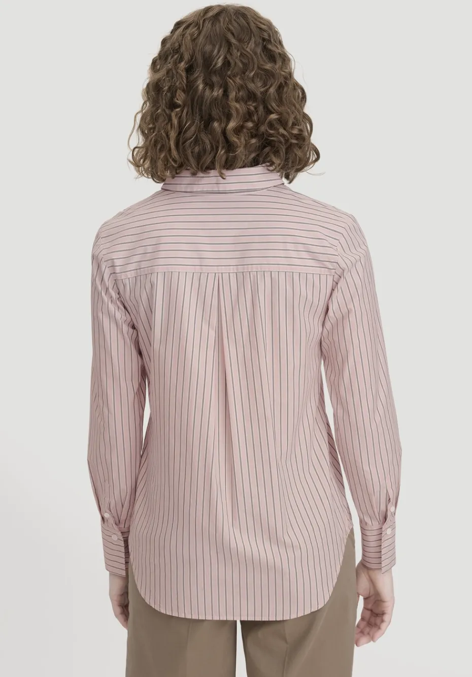 hessnatur Streifenbluse Regular aus reiner Bio-Baumwolle von rosé New