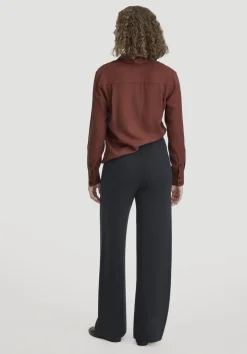 hessnatur Strick Hose Relaxed aus Bio-Merinowolle und Bio-Baumwolle von schwarz Hot