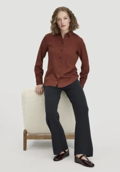 hessnatur Strick Hose Relaxed aus Bio-Merinowolle und Bio-Baumwolle von schwarz Hot
