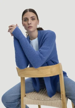 hessnatur Strick Jacke Oversize aus reinem Alpaka von kornblume Online