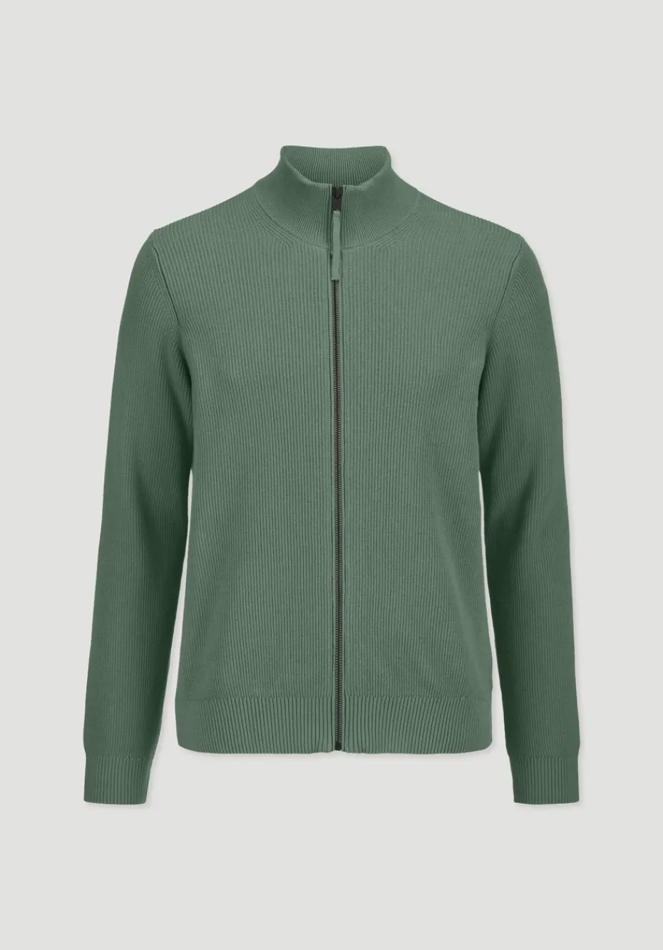hessnatur Strick Jacke Regular aus reiner Bio-Baumwolle von efeugrün Best