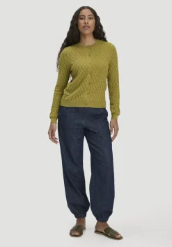 hessnatur Strick Jacke Regular aus Bio-Baumwolle mit Merinowolle von sommermoos