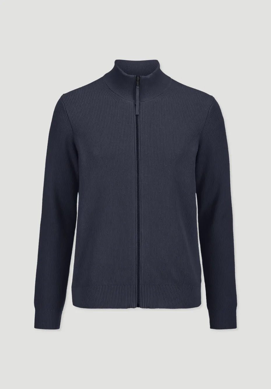 hessnatur Strick Jacke Regular aus reiner Bio-Baumwolle von marine