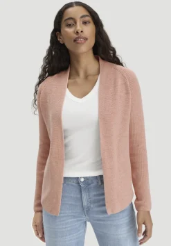 hessnatur Strick Jacke Regular aus reiner Bio-Baumwolle von rosé Best