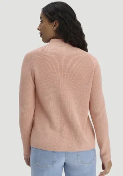 hessnatur Strick Jacke Regular aus reiner Bio-Baumwolle von rosé Best